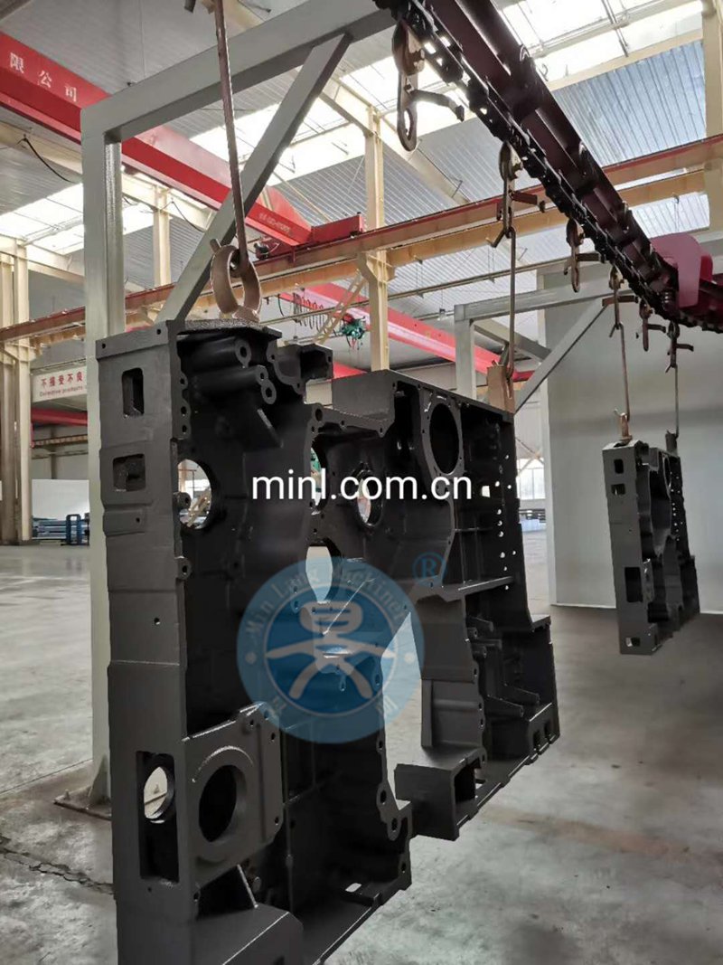 大型鑄鐵件噴粉生產線